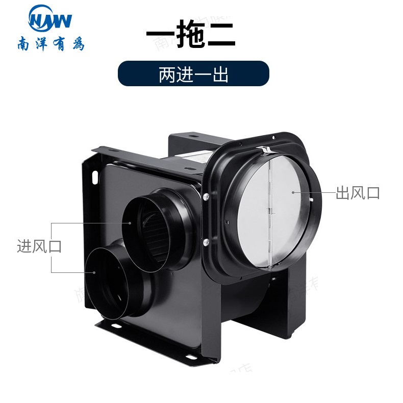 南洋有为-迷你型分体管道风机(一拖二)